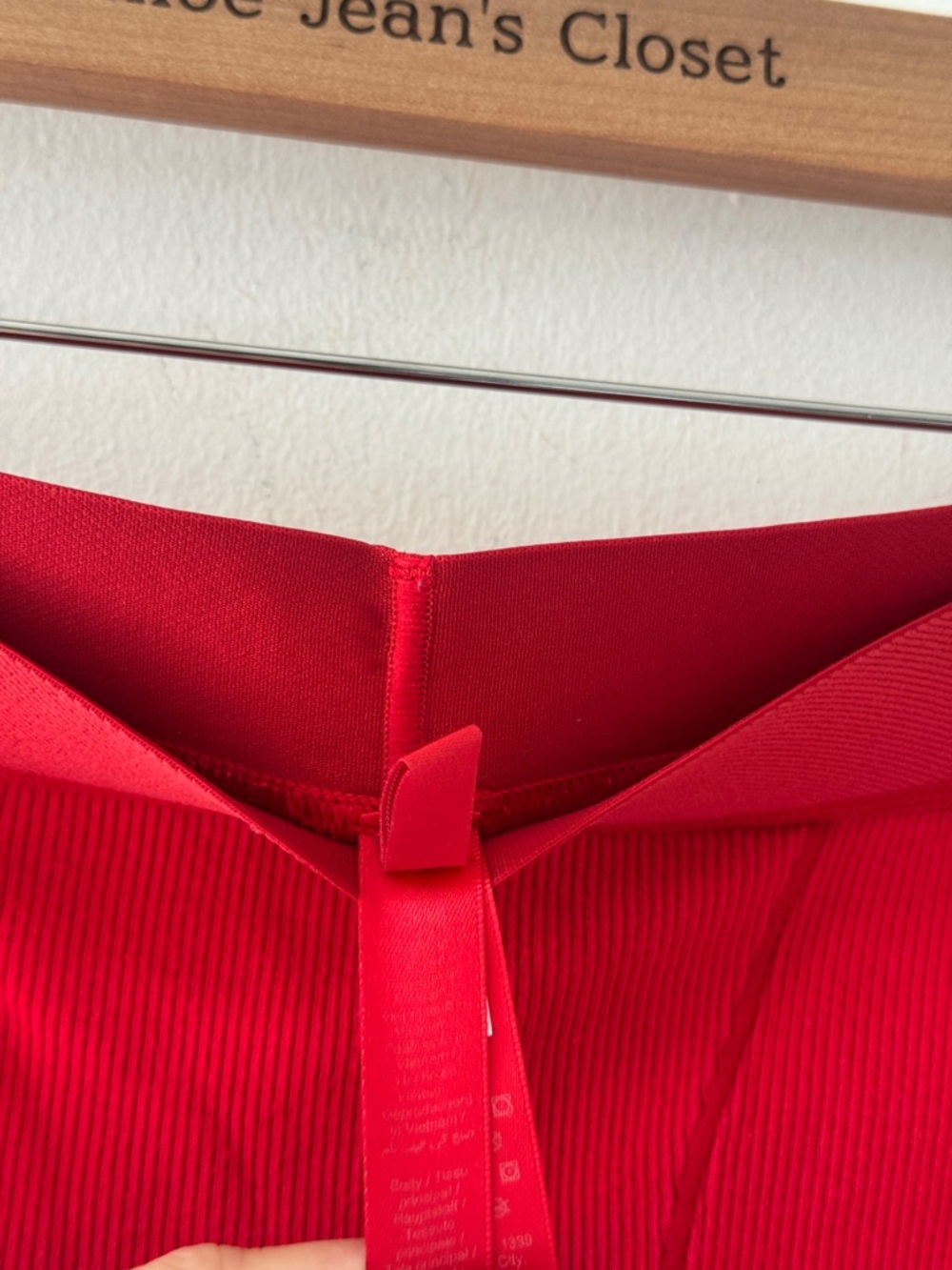 SKIMS Red Cotton Rib Boxers S - Picture 5 of 6